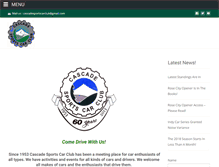 Tablet Screenshot of cascadesportscarclub.org